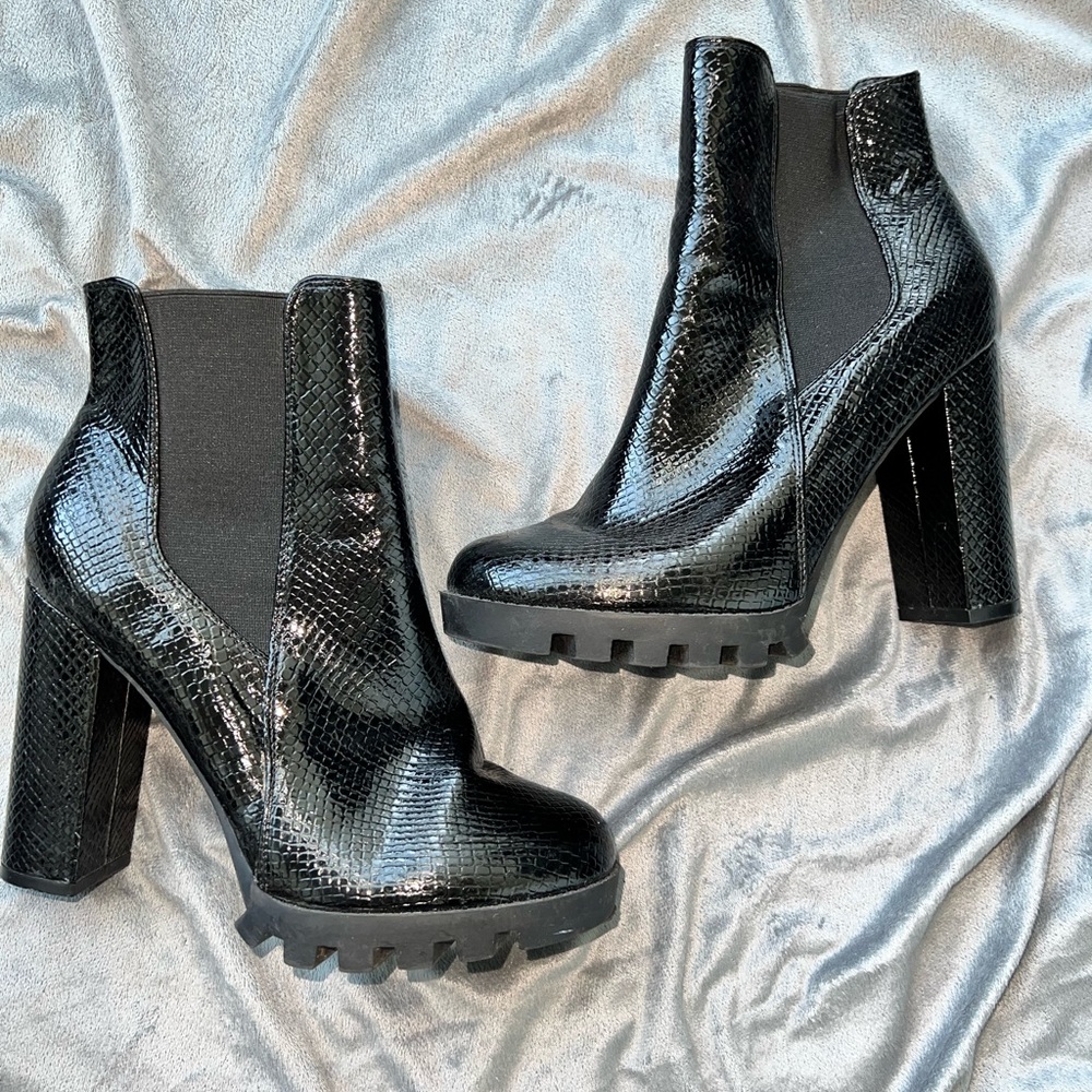Chunky Combat Inspired Ankle Booties